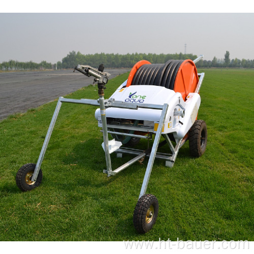 Removeable hose reel irrigation machine